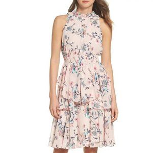 Eliza J Floral Ruffle A-Line Dress (Size 12)